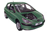 Opening the bonnet Peugeot 307 2001 - 2008 | Haynes Manuals