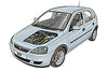 Opening the bonnet Vauxhall Corsa 2000 - 2003 | Haynes Manuals