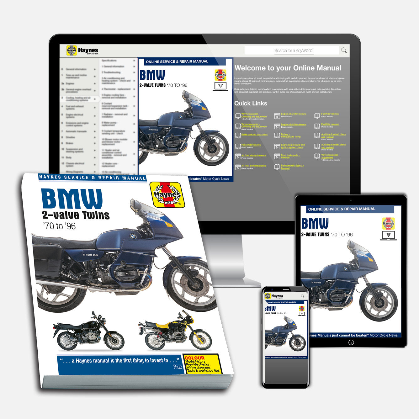 BMW 2-valve twins (1970-1996) Haynes Repair Manual – Haynes