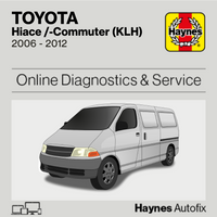 Toyota Hiace /-Commuter (KLH) 2006 to 2012 Haynes Online Diagnostics & Service Guide
