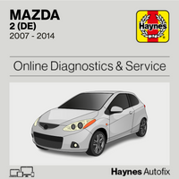 Mazda 2 (DE) 2007 to 2014 Haynes Online Diagnostics & Service Guide