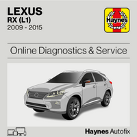 Lexus RX (L1) 2009 to 2015 Haynes Online Diagnostics & Service Guide