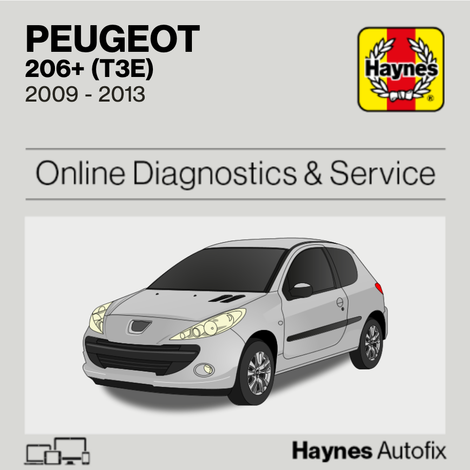 Peugeot 206+ (T3E) 2009 to 2013 Haynes Online Diagnostics