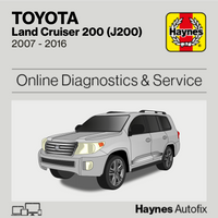 Toyota Land Cruiser 200 (J200) 2007 to 2016 Haynes Online Diagnostics & Service Guide