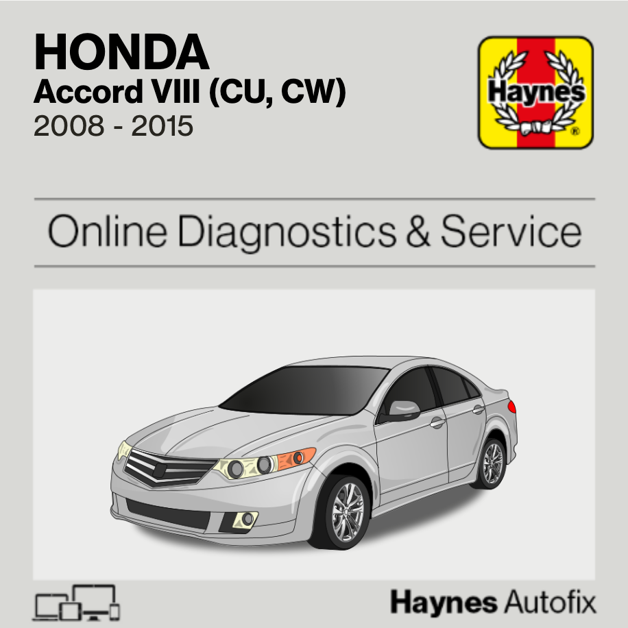 Honda Accord VIII (CU, CW) 2008 to 2015 Haynes Online Diagnostics