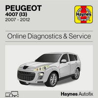 Peugeot 4007 (I3) 2007 to 2012 Haynes Online Diagnostics & Service Guide