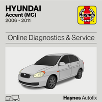 Hyundai Accent (MC) 2006 to 2011 Haynes Online Diagnostics & Service Guide
