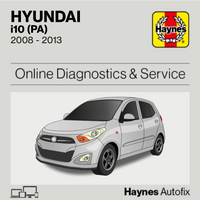 Hyundai i10 (PA) 2008 to 2013 Haynes Online Diagnostics & Service Guide