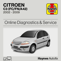 Citroen C3 (FC/FN/A42) 2002 to 2009 Haynes Online Diagnostics & Service Guide
