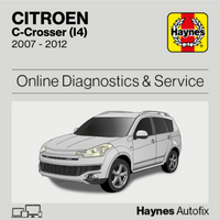 Citroen C-Crosser (I4) 2007 to 2012 Haynes Online Diagnostics & Service Guide