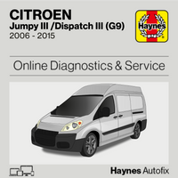 Citroen Jumpy III /Dispatch III (G9) 2006 to 2015 Haynes Online Diagnostics & Service Guide
