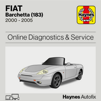 Fiat Barchetta (183) 2000 to 2005 Haynes Online Diagnostics & Service Guide
