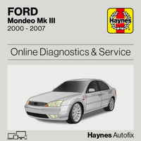 Ford Mondeo Mk III 2000 to 2007 Haynes Online Diagnostics & Service Guide