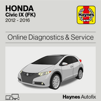 Honda Civic IX (FK) 2012 to 2016 Haynes Online Diagnostics & Service Guide