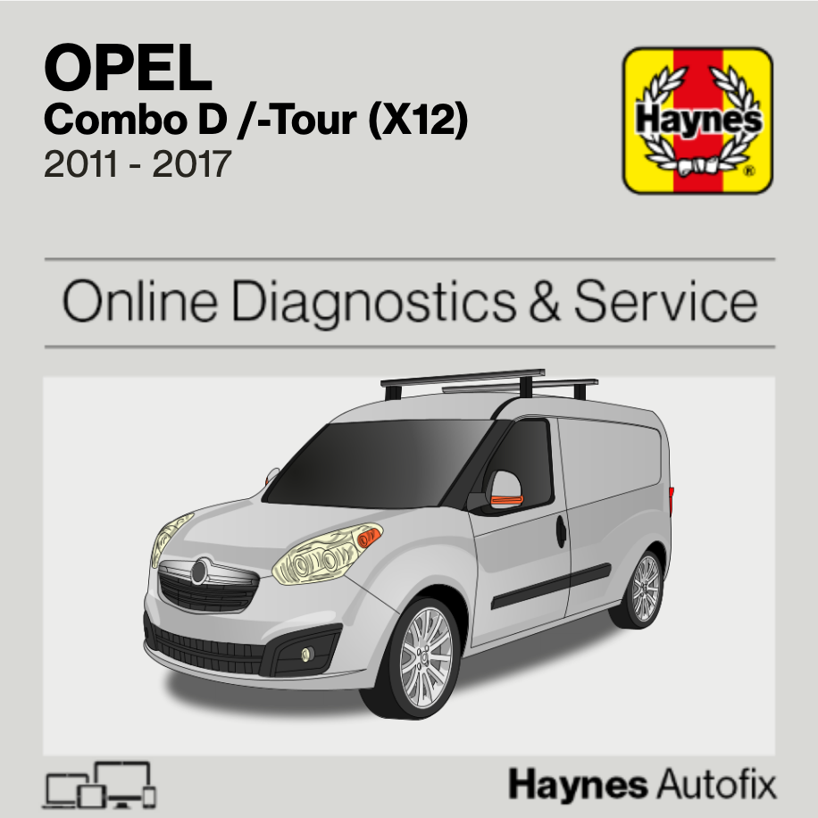 カナメページ Opel Combo D /-Tour (X12) 2011 to 2017 Haynes Online Diagnostics