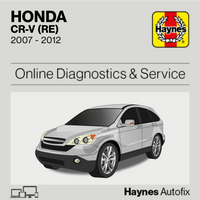 Honda CR-V (RE) 2007 to 2012 Haynes Online Diagnostics & Service Guide