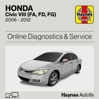 Honda Civic VIII (FA, FD, FG) 2006 to 2012 Haynes Online Diagnostics & Service Guide