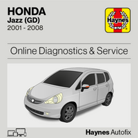 Honda Jazz (GD) 2001 to 2008 Haynes Online Diagnostics & Service Guide