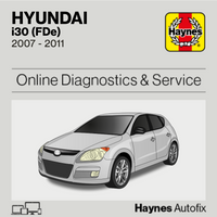 Hyundai i30 (FDe) 2007 to 2011 Haynes Online Diagnostics & Service Guide