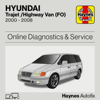 Hyundai Trajet /Highway Van (FO) 2000 to 2008 Haynes Online Diagnostics & Service Guide