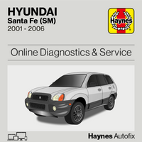 Hyundai Santa Fe (SM) 2001 to 2006 Haynes Online Diagnostics & Service Guide