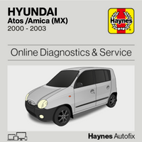 Hyundai Atos /Amica (MX) 2000 to 2003 Haynes Online Diagnostics & Service Guide