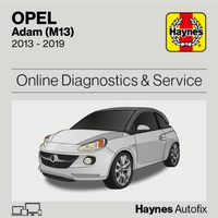Opel Adam (M13) 2013 to 2019 Haynes Online Diagnostics & Service Guide