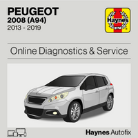 Peugeot 2008 (A94) 2013 to 2019 Haynes Online Diagnostics & Service Guide