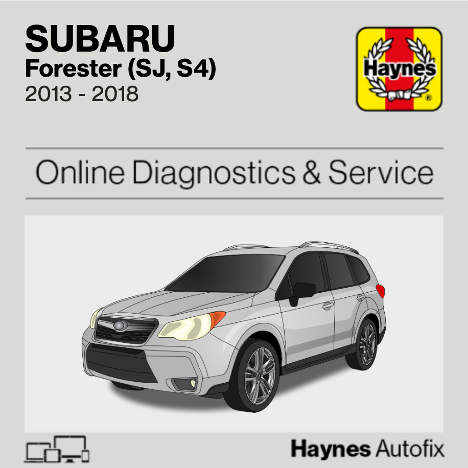 SUBARU FORESTER カタログ7冊 Subaru Forester (SJ, S4) 2013 to 2018 Haynes Online Diagnostics