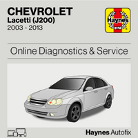 Chevrolet Lacetti (J200) 2003 to 2013 Haynes Online Diagnostics & Service Guide