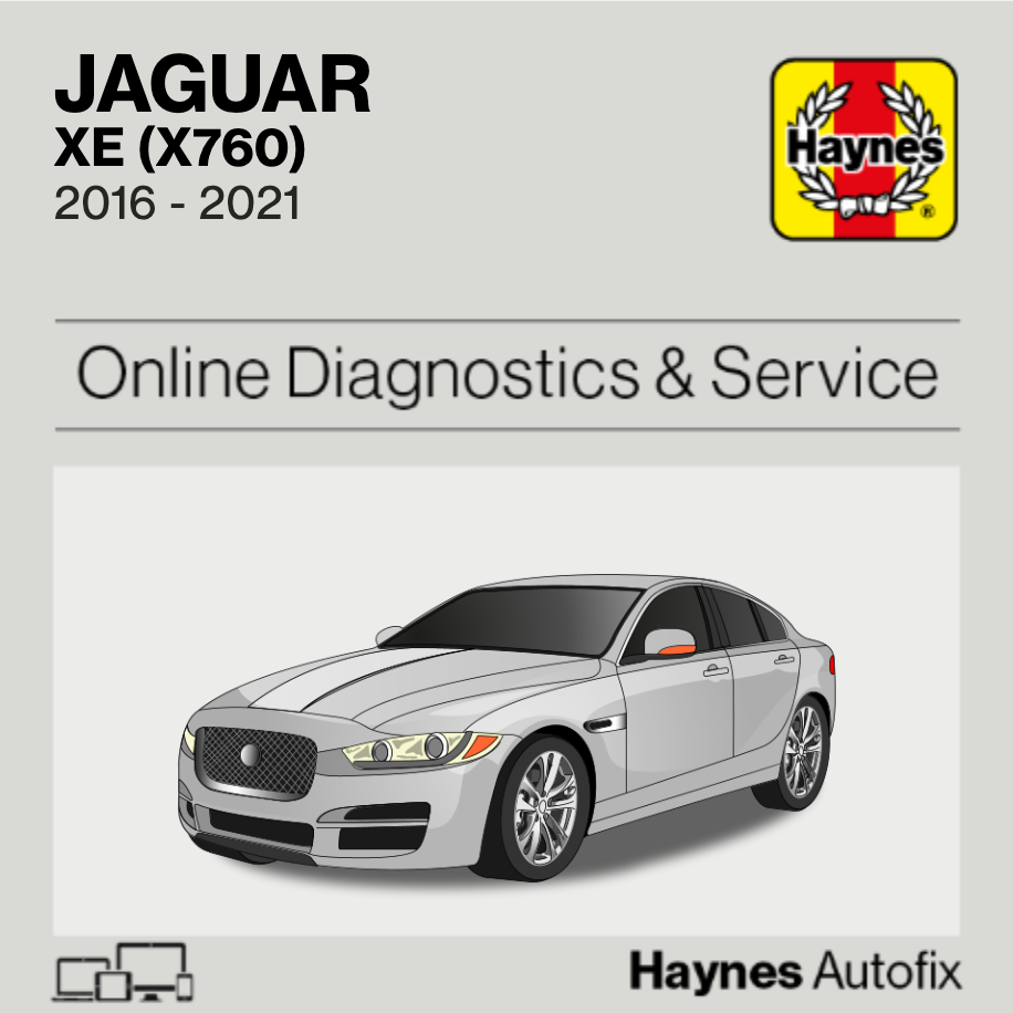 Jaguar XE (X760) 2016 to 2021 Haynes Online Diagnostics & Service