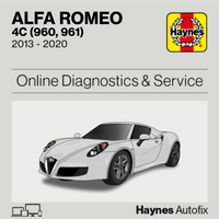 Alfa Romeo 4C (960, 961) 2013 to 2020 Haynes Online Diagnostics & Service Guide