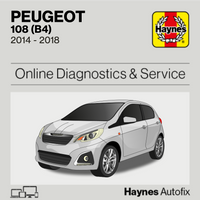 Peugeot 108 (B4) 2014 to 2018 Haynes Online Diagnostics & Service Guide