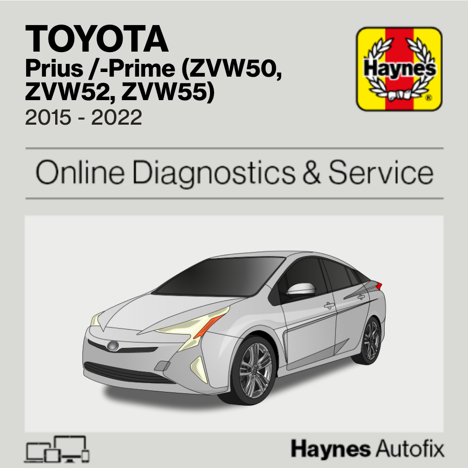 Toyota Prius /-Prime (ZVW50, ZVW52, ZVW55) 2015 to 2022 Haynes