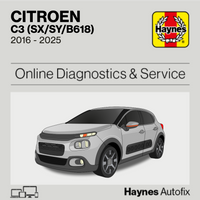 Citroen C3 (SX/SY/B618) 2016 to 2025 Haynes Online Diagnostics & Service Guide