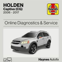 Holden Captiva (CG) 2006 to 2017 Haynes Online Diagnostics & Service Guide