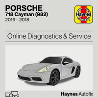 Porsche 718 Cayman (982) 2016 to 2018 Haynes Online Diagnostics & Service Guide