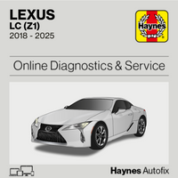 Lexus LC (Z1) 2018 to 2025 Haynes Online Diagnostics & Service Guide