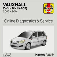 Vauxhall Zafira Mk II (A05) 2005 to 2014 Haynes Online Diagnostics & Service Guide
