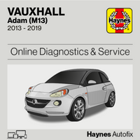 Vauxhall Adam (M13) 2013 to 2019 Haynes Online Diagnostics & Service Guide