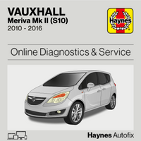 Vauxhall Meriva Mk II (S10) 2010 to 2016 Haynes Online Diagnostics & Service Guide