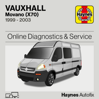 Vauxhall Movano (X70) 1999 to 2003 Haynes Online Diagnostics & Service Guide