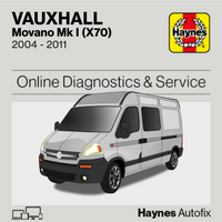 Vauxhall Movano Mk I (X70) 2004 to 2011 Haynes Online Diagnostics & Service Guide