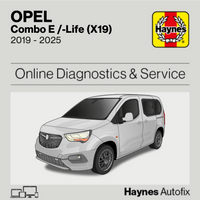 Opel Combo E /-Life (X19) 2019 to 2025 Haynes Online Diagnostics & Service Guide