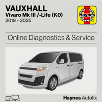 Vauxhall Vivaro Mk III /-Life (K0) 2019 to 2025 Haynes Online Diagnostics & Service Guide
