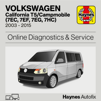 Volkswagen California T5/Campmobile (7EC, 7EF, 7EG, 7HC) 2003 to 2015 Haynes Online Diagnostics & Service Guide