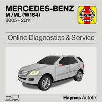 Mercedes-Benz M /ML (W164) 2005 to 2011 Haynes Online Diagnostics & Service Guide
