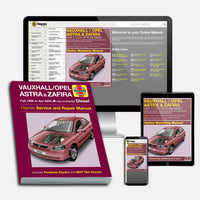 Vauxhall/Opel Astra & Zafira Diesel (Feb 1998-Apr 2004) Haynes Repair Manual Bundle
