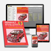 Renault Megane & Scenic Petrol & Diesel (Apr 1999-2002) Haynes Repair Manual Bundle