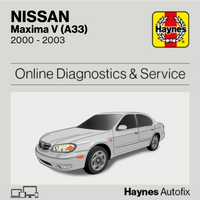 Nissan Maxima V (A33) 2000 to 2003 Haynes Online Diagnostics & Service Guide